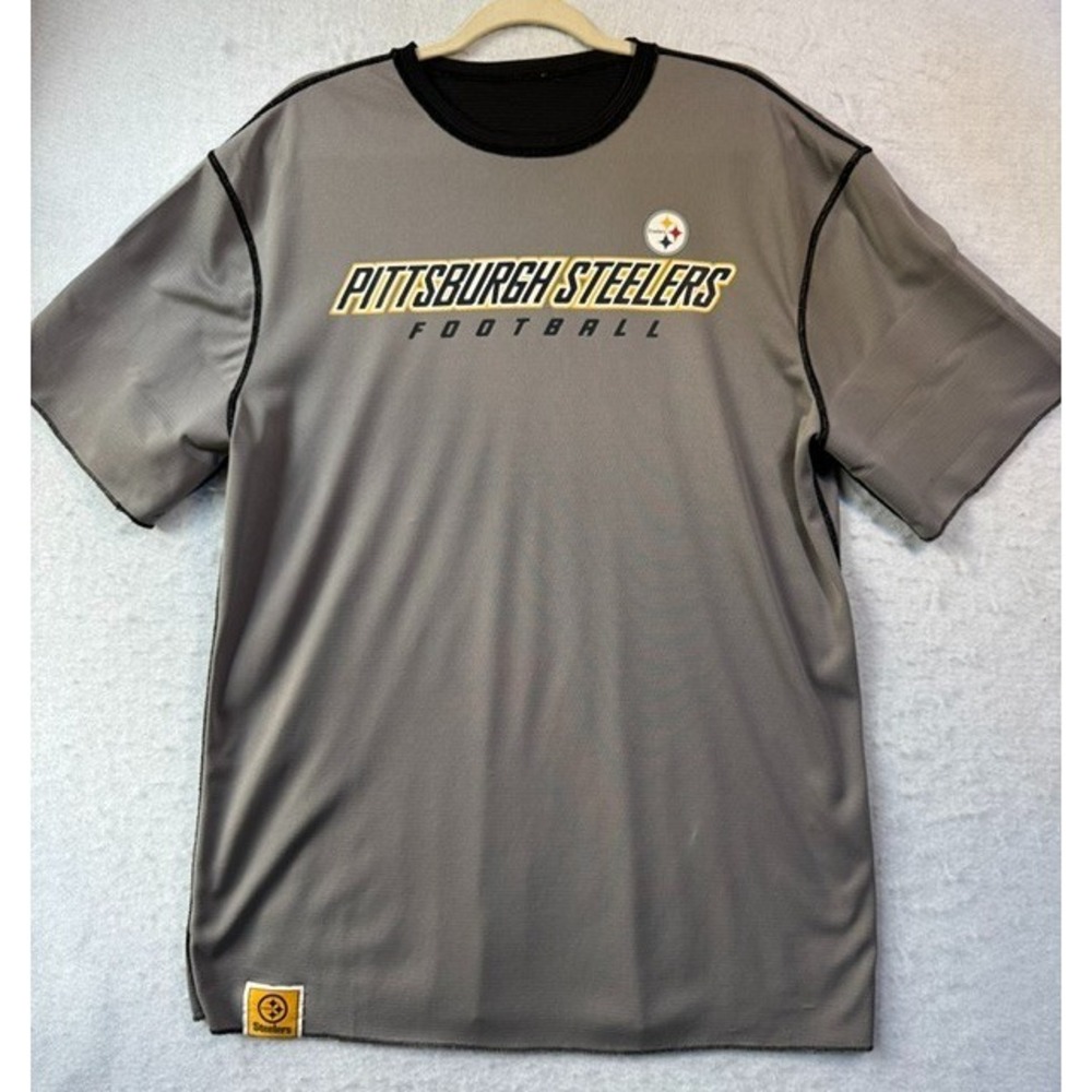 Pittsburgh Steelers Reversible NFL AFC Jersey Shirt XL Grey Black